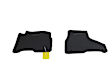 Front Row OE Replacement Series, Black Made of Rubber