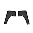 82214137 Front, Driver or Passenger Side Mud Flaps
