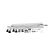82215789 Direct Fit Roof Luggage Carrier Side Rail, Sold Individually