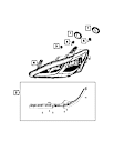 2019 Chrysler Pacifica - Driver or Passenger Side Headlight Bulb, Sold individually