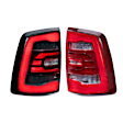 GTR.TL10 Driver and Passenger Side LED Tail Light, With bulb(s), Red Lens, Carbide LED Series
