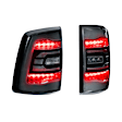 GTR.TL10 Driver and Passenger Side LED Tail Light, With bulb(s), Red Lens, Carbide LED Series