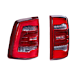 GTR.TL10 Driver and Passenger Side LED Tail Light, With bulb(s), Red Lens, Carbide LED Series