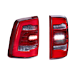 GTR.TL10 Driver and Passenger Side LED Tail Light, With bulb(s), Red Lens, Carbide LED Series