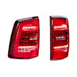GTR.TL10 Driver and Passenger Side LED Tail Light, With bulb(s), Red Lens, Carbide LED Series