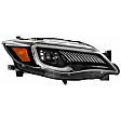 LF2-477 Driver and Passenger Side LED Headlight, With bulb(s), Clear Lens, Black Interior