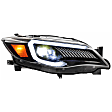 LF2-477 Driver and Passenger Side LED Headlight, With bulb(s), Clear Lens, Black Interior