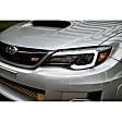 LF2-477 Driver and Passenger Side LED Headlight, With bulb(s), Clear Lens, Black Interior