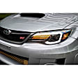 LF2-477 Driver and Passenger Side LED Headlight, With bulb(s), Clear Lens, Black Interior