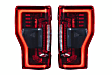 LF351 Driver and Passenger Side LED Tail Light, With bulb(s), Red Lens, XB LED Series