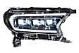 LF437 Driver and Passenger Side LED Headlight, With bulb(s), Clear Lens, Black Interior, XB LED Series