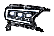 LF437 Driver and Passenger Side LED Headlight, With bulb(s), Clear Lens, Black Interior, XB LED Series