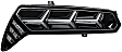 LF465 Driver and Passenger Side LED Tail Light, With bulb(s), Red Lens, XB LED Series