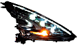 LF474-ASM Driver and Passenger Side Halogen/LED Headlight, Without bulb(s), Clear Lens, XB LED Series