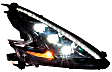 LF474-ASM Driver and Passenger Side Halogen/LED Headlight, Without bulb(s), Clear Lens, XB LED Series