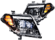 LF475 Driver and Passenger Side Halogen/LED Headlight, Without bulb(s), Clear Lens, XB LED Series