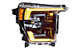 LF498 Driver and Passenger Side LED Headlight, With bulb(s), Clear Lens, Black Interior, XB LED Series