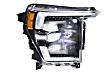 LF498 Driver and Passenger Side LED Headlight, With bulb(s), Clear Lens, Black Interior, XB LED Series