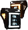 LF505-ASM Driver and Passenger Side Halogen/LED Headlight, Without bulb(s), Clear Lens, XB LED Series
