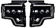 LF506-ASM Driver and Passenger Side Halogen/LED Combo Headlight, Without bulb(s), Clear Lens, XB LED Series