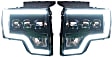 LF506-ASM Driver and Passenger Side Halogen/LED Combo Headlight, Without bulb(s), Clear Lens, XB LED Series