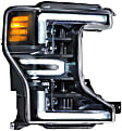 LF508 Driver and Passenger Side Halogen/LED Headlight, Without bulb(s), Clear Lens, XB LED Series