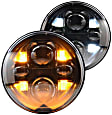 LF516 Driver and Passenger Side Halogen/LED Combo Headlight, Without bulb(s), Clear Lens, BI-LED Series