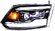 LF520-A-ASM Driver and Passenger Side LED Headlight, With bulb(s), Clear Lens, Black Interior, XB LED Series