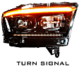 LF523-ASM Driver and Passenger Side Halogen/LED Combo Headlight, Without bulb(s), Clear Lens, XB LED Series