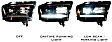 LF523-ASM Driver and Passenger Side Halogen/LED Combo Headlight, Without bulb(s), Clear Lens, XB LED Series