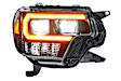 LF529-A Driver and Passenger Side LED Headlight, With bulb(s), Clear & Amber Lens, XB Hybrid LED Series