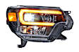 LF529-A Driver and Passenger Side LED Headlight, With bulb(s), Clear & Amber Lens, XB Hybrid LED Series
