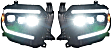 LF532.2-ASM Driver and Passenger Side Halogen/LED Combo Headlight, Without bulb(s), Clear Lens, XB LED Series