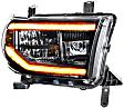 LF533-A-ASM Driver and Passenger Side Halogen/LED Headlight, Without bulb(s), Clear Lens, XB LED Series