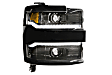 LF541 Driver and Passenger Side LED Headlight, With bulb(s), Clear Lens, Black Interior, XB LED Series