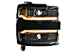 LF541 Driver and Passenger Side LED Headlight, With bulb(s), Clear Lens, Black Interior, XB LED Series