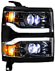 LF543 Driver and Passenger Side Halogen/LED Combo Headlight, Without bulb(s), Clear Lens, XB LED Series