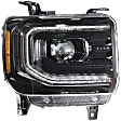 2019 GMC Sierra 2500 HD - Driver and Passenger Side Halogen/LED Headlight, Without bulb(s), Without Factory Equipped LED Turn Signals, Clear Lens, XB LED Series