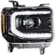 2019 GMC Sierra 2500 HD - Driver and Passenger Side Halogen/LED Headlight, Without bulb(s), Without Factory Equipped LED Turn Signals, Clear Lens, XB LED Series