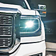2019 GMC Sierra 2500 HD - Driver and Passenger Side Halogen/LED Headlight, Without bulb(s), Without Factory Equipped LED Turn Signals, Clear Lens, XB LED Series