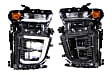 LF546 Driver and Passenger Side LED Headlight, With bulb(s), Clear Lens, Black Interior, XB Hybrid Series