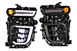 LF547 Driver and Passenger Side LED Headlight, With bulb(s), Clear Lens, Black Interior, XB LED Series