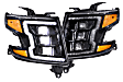 LF548 Driver and Passenger Side LED Headlight, With bulb(s), Clear Lens, Black Interior, XB LED Series