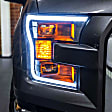 LF550 Driver and Passenger Side Halogen/LED Combo Headlight, Without bulb(s), Clear Lens, XB LED Series