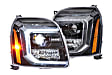 LF557 Driver and Passenger Side LED Headlight, With bulb(s), Clear Lens, Black Interior, XB Hybrid LED Series