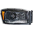 LF558 Driver and Passenger Side LED Headlight, With bulb(s), Clear Lens, Black Interior, XB Hybrid LED Series