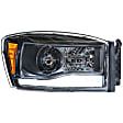 LF558 Driver and Passenger Side LED Headlight, With bulb(s), Clear Lens, Black Interior, XB Hybrid LED Series