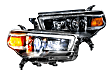 LF559 Driver and Passenger Side LED Headlight, With bulb(s), Clear Lens, Black Interior, XB Hybrid LED Series