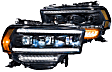 LF701 Driver and Passenger Side Halogen/LED Combo Headlight, Without bulb(s), Clear Lens, XB LED Series