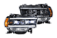 LF704 Driver and Passenger Side LED Headlight, With bulb(s), Clear Lens, Black Interior, XB Hybrid LED Series
